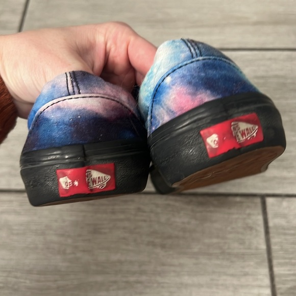 Vans Custom (one of a kind) Space Print Slip Ons Size 8 GUC - Picture 6 of 11